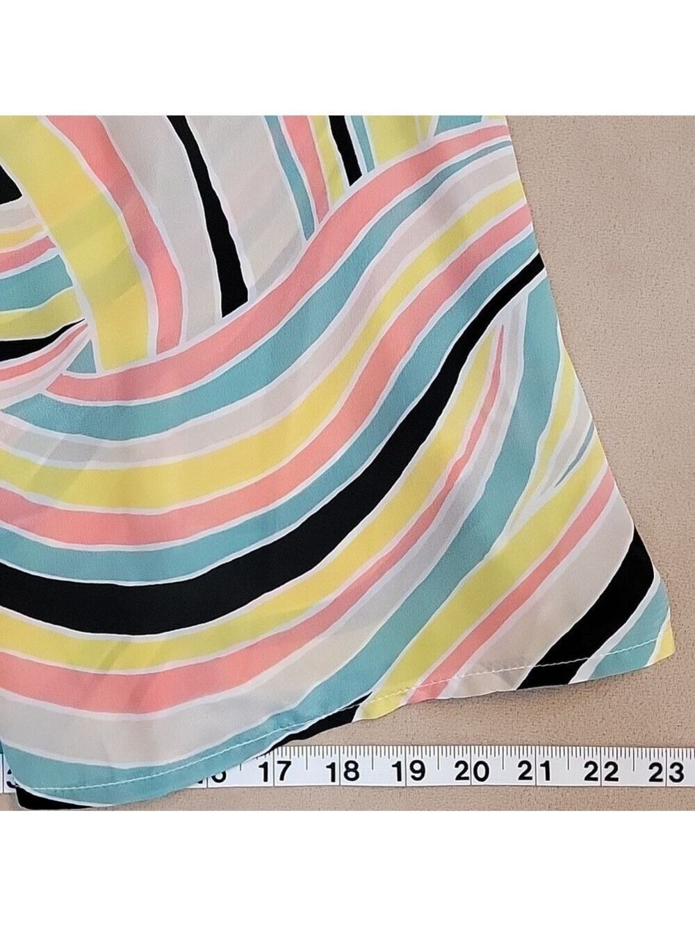 Nanette Lepore 100% Silk Raggae Multicolor Striped Halter Top Size 2 NWT - Picture 13 of 16